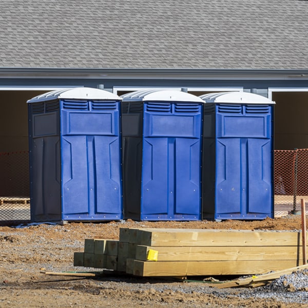 how often are the porta potties cleaned and serviced during a rental period in Terre Haute